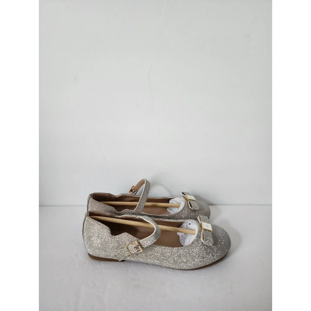 Kenneth Cole Reaction Shoes Girls 4 M Daisy Callie Ballet Flat MaryJane Glitter